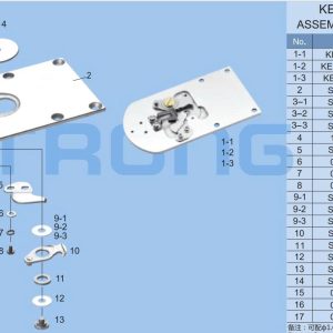 Bộ mặt nguyệt đầy đủ bọ Brother KE-430F Strong H