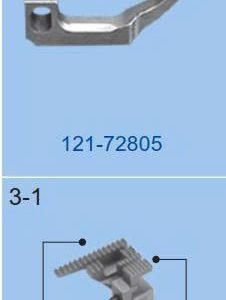 Răng cưa vắt sổ 5 chỉ Juki 3616/3916/6716 3 ly 2 cầu (118-82800/121-72805)