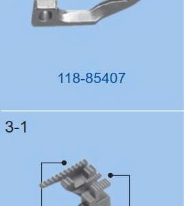 Răng cưa vắt sổ  5 chỉ Juki 2516 5 ly 3 cầu (118-85407/118-83006)