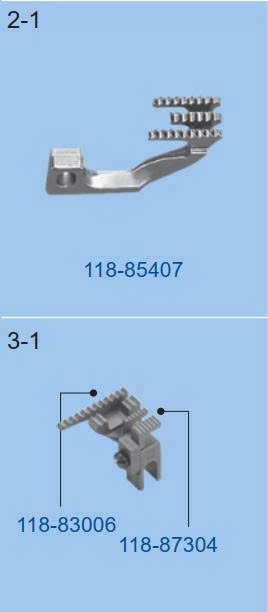 Răng cưa vắt sổ 5 chỉ Juki 2516 5 ly 3 cầu (118-85407/118-83006)