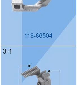 Răng cưa vắt sổ 4 chỉ JUKI 2514 3 cầu (118-86504/82404/87106)